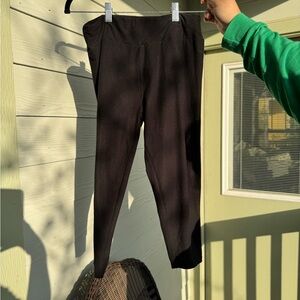 Black Cotton Capri Leggings